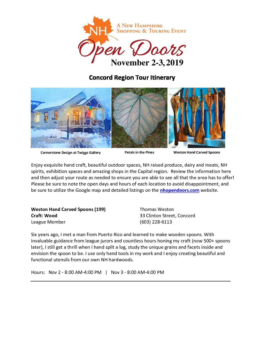 NH Open Doors